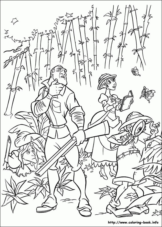 Tarzan kolorowanki